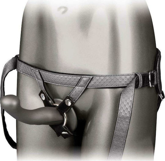 Calexotics Her Royal Harness The Royal Sensual Set Harness με Dildo 16.5cm σε Γκρι Χρώμα