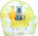 Armchair Forever Friends with Armrests Yellow 42x52x32cm