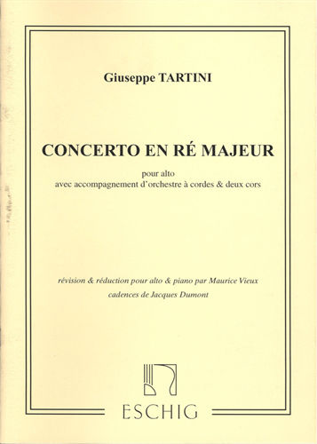 Max Eschig Tartini - Viola Concerto In D Major за Пиано