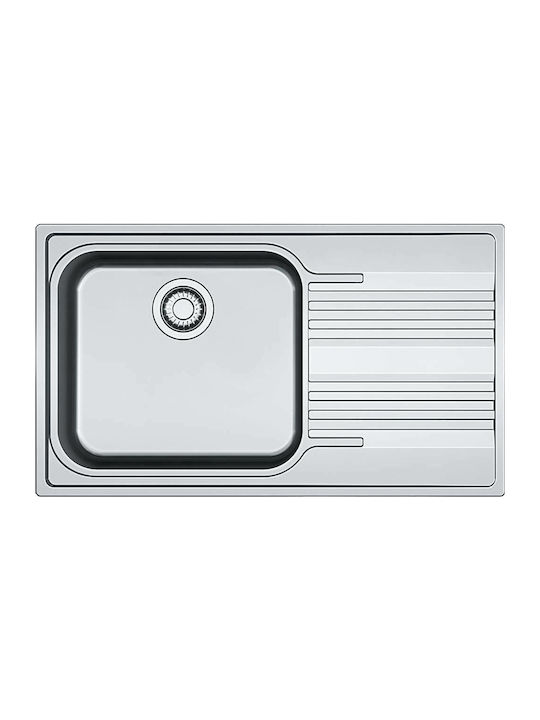 Franke Smart SRX 611-86 LB ΡΔ Αριστερός Ένθετος Νεροχύτης Inox Σατινέ Μ86xΠ50cm Ασημί