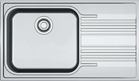 Franke Smart SRX 611-86 LB ΡΔ Αριστερός Ένθετος Νεροχύτης Inox Σατινέ Μ86xΠ50cm Ασημί