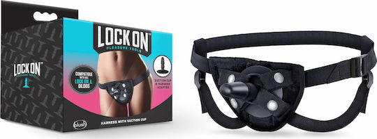Blush Lock On Harness with Suction Cup Harness σε Μαύρο Χρώμα