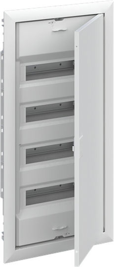Abb Electrical Fuse Box Walled, 4 Rows, 12 Elements per Row P384xY747xB97mm