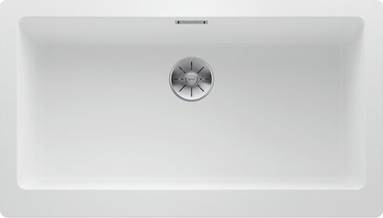 Blanco Vintera XL 9-UF Ένθετος Νεροχύτης από Συνθετικό Γρανίτη Μ90xΠ51cm White
