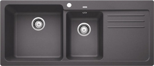Blanco Naya 8 S Drop-In Кухненска Мивка от Течен Гранит М116xШ50см Rock Сив