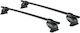 Cam Car Roof Bars Metallic 112cm for Citroen C4 5D 2010+ Set with Roof Rack Legs Black