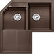 Blanco Metra 9 E 515573 Drop-In Sink Corner Left Synthetic Granite W83xD83cm Coffee