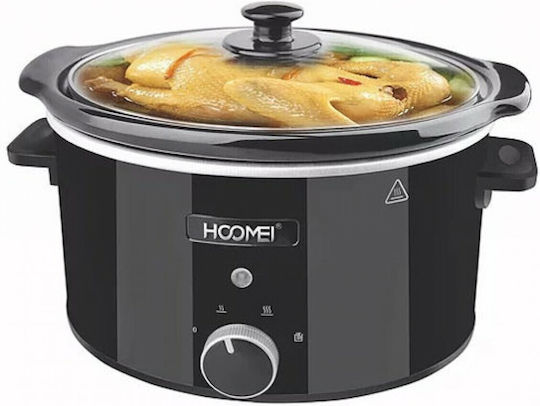 Hoomei Slow Cooker 200W με Χωρητικότητα 3.5lt Μαύρο
