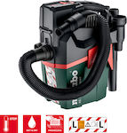 Metabo AS PC Compact Wet-Dry Vacuum for Dry Dust & Debris Charger & Battery not Included with Waste Container 18lt