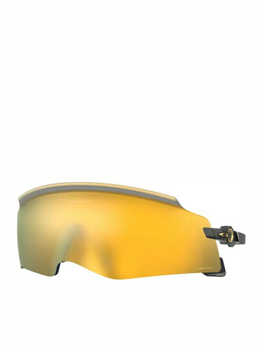 Oakley Kato Men's Sunglasses with Yellow Plastic Frame and Gold Mirror Lens OO9455-02