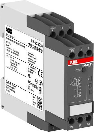 Abb CM-MSS.23S Industrial Relay Power Thermistor Relay 2C/O 75560