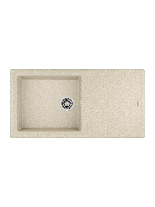 Teka Stone 60 L-TG Ένθετος Νεροχύτης από Συνθετ...