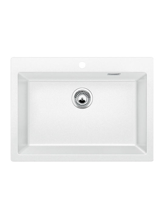 Blanco Pleon 8 523047 Drop-In Spüle aus Verbundgranulat B70xT51cm White