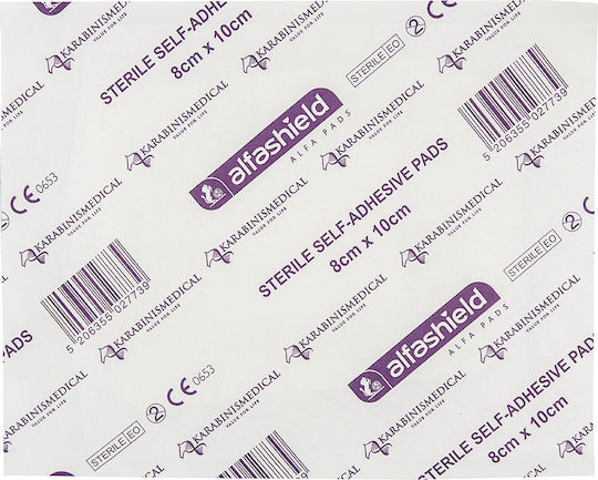 Karabinis Medical Alfashield Αυτοκόλλητη Γάζα 10x8cm 1τμχ