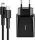 Baseus с USB-C порт и кабел USB-C - Lightning 18W Power Delivery Черен (TZCCFS-F01)