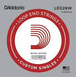 Daddario Loop End Singles Μονή Χορδή Steel