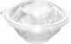 Disposable Plastic PET Tableware for Cold 1000ml Transparent 50pcs