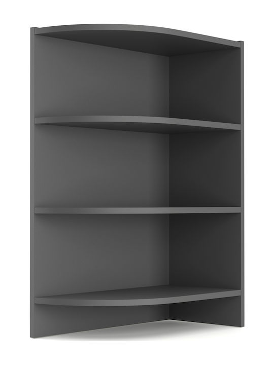 Charlotte Floor Corner Cabinet Γραφίτης L56.5xW28.5xH82cm