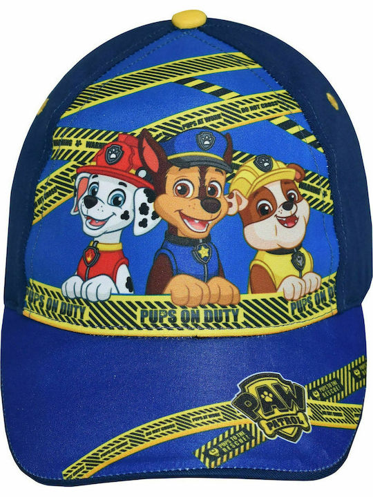 Stamion Παιδικό Καπέλο Jockey Υφασμάτινο Paw Patrol Μπλε