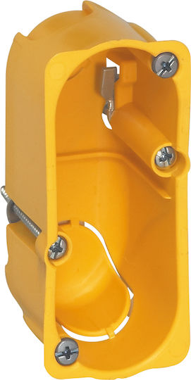 Legrand Batibox Cutie electrică îngropată Ramificare pentru gips-carton 1 Adâncime 40mm în culoarea Galben