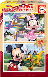 Ξύλινο Παιδικό Puzzle Σφηνώματα 50pcs Mickey & Friends Educa