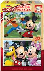 Wooden Kids Puzzle Mickey & Friends 100pcs Educa