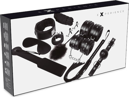 Experience BDSM Fetish Kit Black Series BDSM Kit in Black Color 8pcs