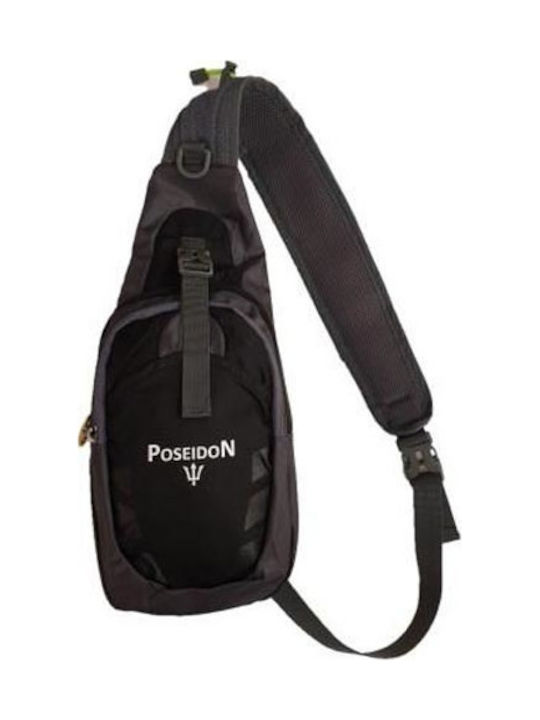 Survival Poseidon P-Bug Ανδρική Τσάντα Στήθους σε Μαύρο χρώμα