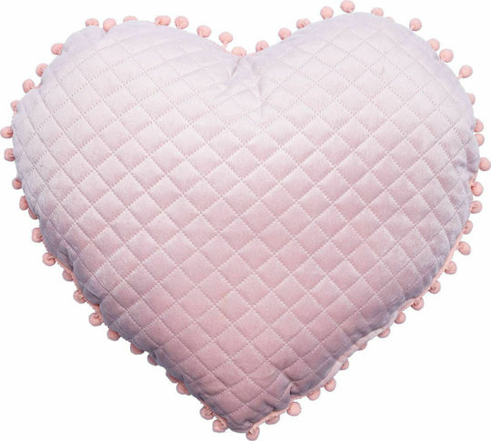 Palamaiki Crib Decorative Pillow Heart Pink 38x40cm