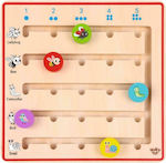 Tooky Toys Baby-Spielzeug Παιχνίδι με Αριθμούς και Ζώα aus Holz für 36++ Monate