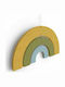 Tresxics Kids Wall Decor Hanging Rainbow Yellow Made of Wood