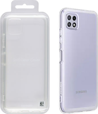 Samsung Soft Clear Cover Umschlag Rückseite Silikon Transparent (Galaxy A22 5G) EF-QA226TTEGEU