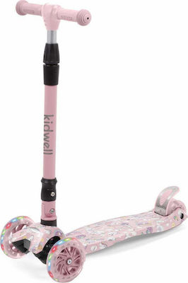 Kidwell Kids Scooter Foldable Vento Unicorn 3-Wheel Pink