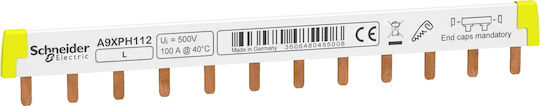 Schneider Electric Acti 9 Sammelschiene elektrische Schalttafel 1P 12 Pole 100A A9XPH112