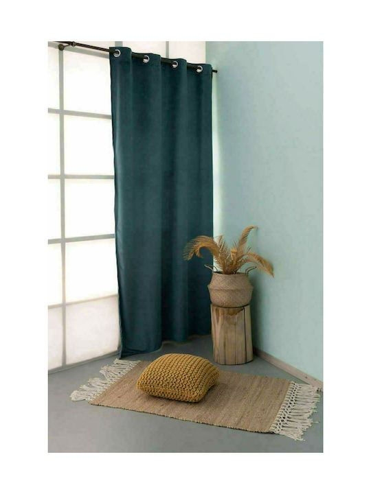 Palamaiki Curtain with Grommet Caldo Blue 140x2...