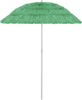 vidaXL Beach Umbrella Diameter 1.8m Green