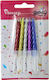 Viosarp Birthday Candle Regular Multicolored 6pcs VC1921