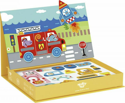 Tooky Toys Joc de construcție magnetic Μέσα Μεταφοράς pentru copii de 3++ ani