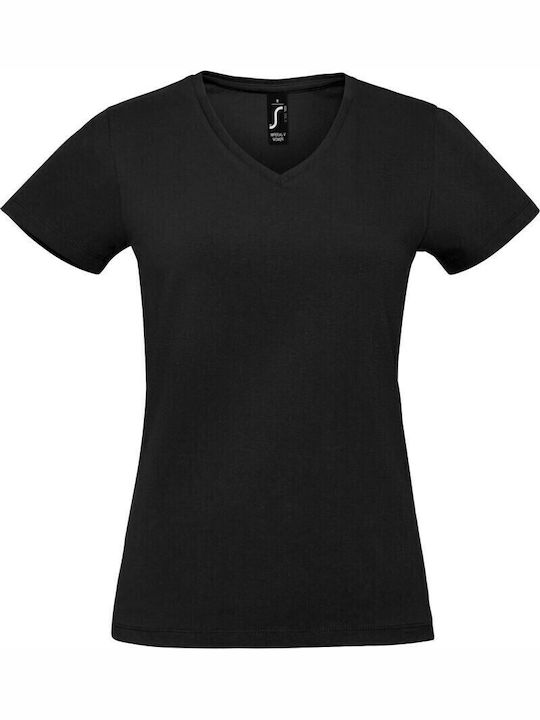 Sol's Γυναικείο Διαφημιστικό T-shirt Κοντομάνικο Deep Black