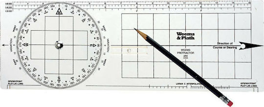 Lalizas Bootslinie Karte / Kompass 15'' x 5''