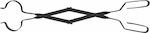 Home & Camp HCFT0829 Fireplace Tongs Black