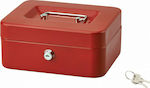 Thirard Cash Box with Lock Red 00013216