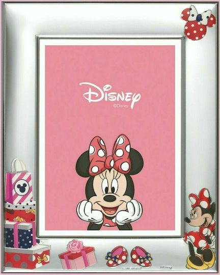 Disney Minnie Mouse Kinder Fotorahmen Silber Rosa 13x18cm
