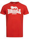 Lonsdale London St Erney Herren T-Shirt Kurzarm Rot