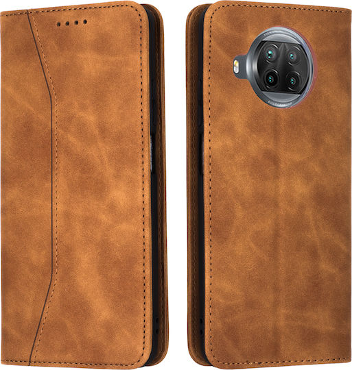 Bodycell PU Leather Brieftasche Synthetisches Leder Braun (Xiaomi Mi 10T Lite)