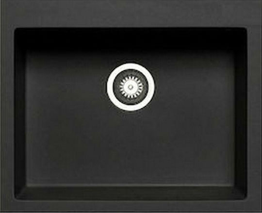 Pyramis Istros 1B 070045011 Drop-In Sink Synthetic Granite W61xD50cm Carbon