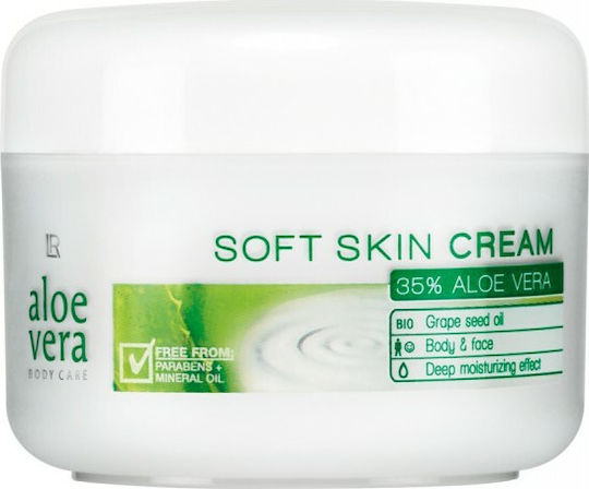 LR 35% Aloe Vera Soft Skin Cream Moisturizing Cream Body with Aloe Vera for  All Skin Types 100ml | Skroutz.mt