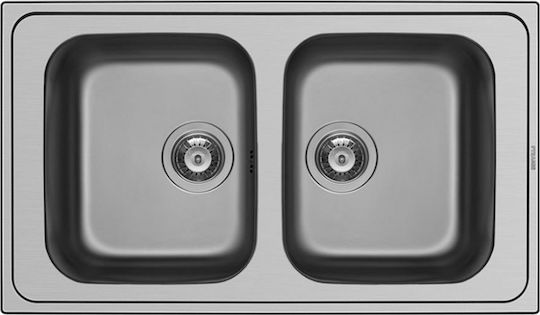 Pyramis Athena Extra 2B Ένθετος Inox Σαγρέ Μ86xΠ50cm Ασημί Pyramis Athena Extra 2B Ένθετος Inox Σαγρέ Μ86xΠ50cm Ασημί