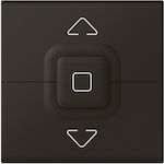 Legrand Mosaic Recessed Electrical Rolling Shutters Wall Switch no Frame Basic Aller Retour Black