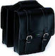 Monte Grappa 0018 Gepäckträgertasche Doppelter Schwarz